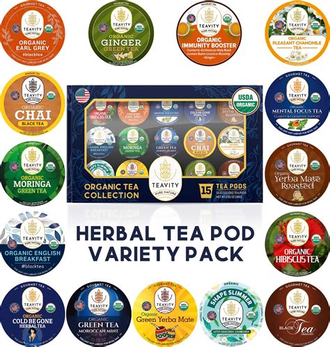 Amazon.com: Organic Tea Pods Variety Pack - Assorted Sampler Pack ...