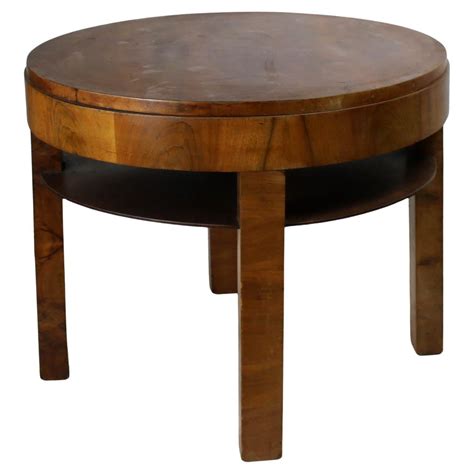Early 20th Century French Art Deco Period Walnut Coffee Table or ...