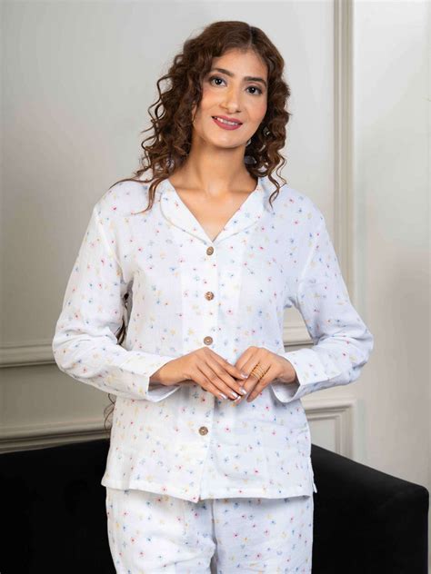 Printed Organic Cotton Night Suit for Women – Urban Sundari