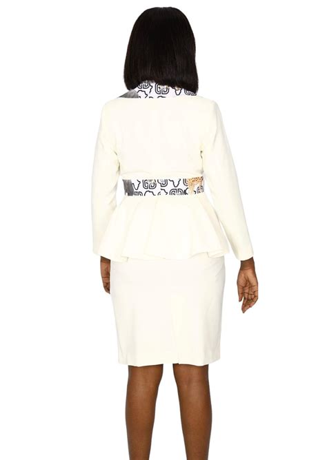 Ladies White Skirt Suits
