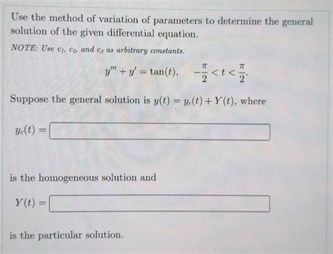 Image result for Method of Variation of Parameters
