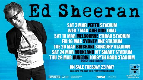 Ed Sheeran Announces Australian Stadium Tour For March 2018 ...