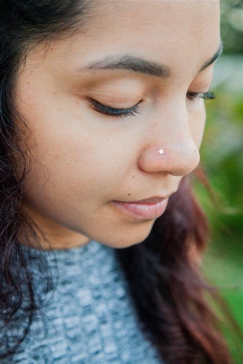 Nose Piercing Stud And Ring at Regena Rudolph blog