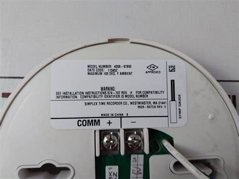 Simplex 4098-9789E Ssd Sensor Base – Aeliya Marine Tech