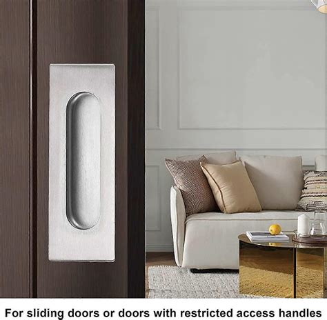 Flush Door Handles Cabinet Pulls Recessed Sliding Door Handles ...