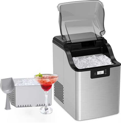 Amazon.com: CuisinAid Nugget Ice Makers Countertop, Portable Countertop Ice Maker Machine Self ...