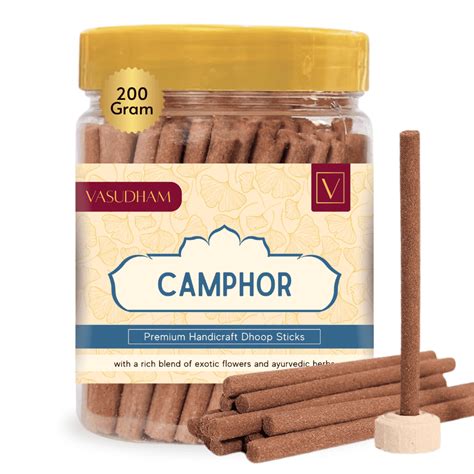 Camphor Natural Dhoop Sticks Jar – Vasudham