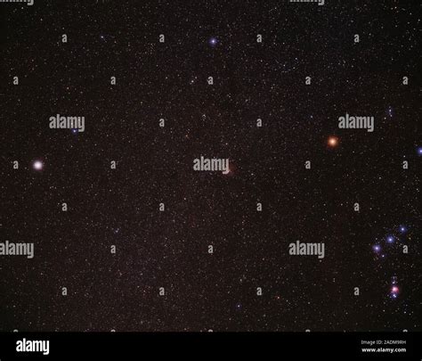 The constellation of Monoceros (the Unicorn). Monoceros (centre) is a ...
