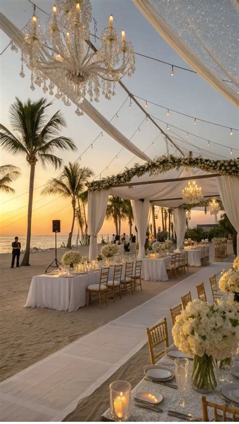 Unique Ideas for Beach Wedding Reception in 2025 | Dream beach wedding ...