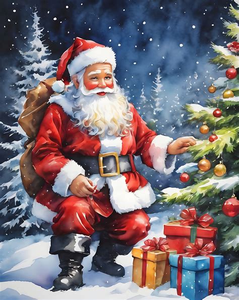 Christmas Santa Claus Art Free Stock Photo - Public Domain Pictures