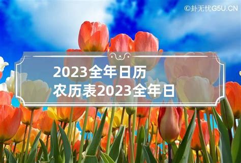 2023全年日历农历表 2023全年日历农历表查询_卦无忧