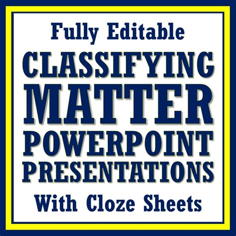 Image result for Classifying Matter Activity