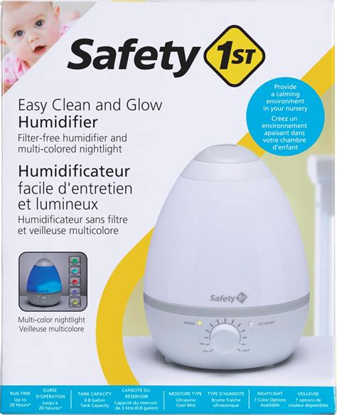 Safety 1st Easy Clean and Glow Humidifier, White/Grey : Amazon.ca