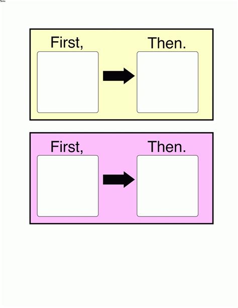First Then Picture Cards Printable - prntbl.concejomunicipaldechinu.gov.co