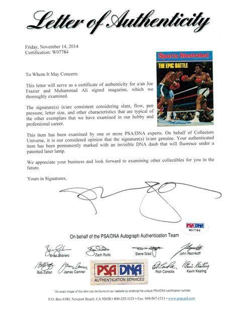 Lot Detail - Muhammad Ali & Joe Frazier Dual Signed 1975 Sports ...
