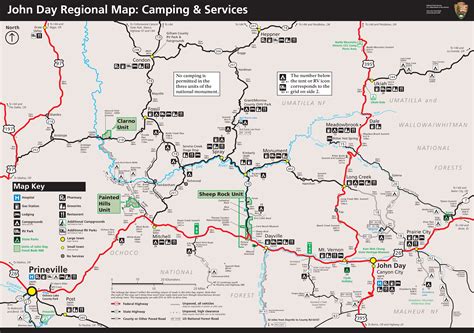 National Forest Campgrounds Map