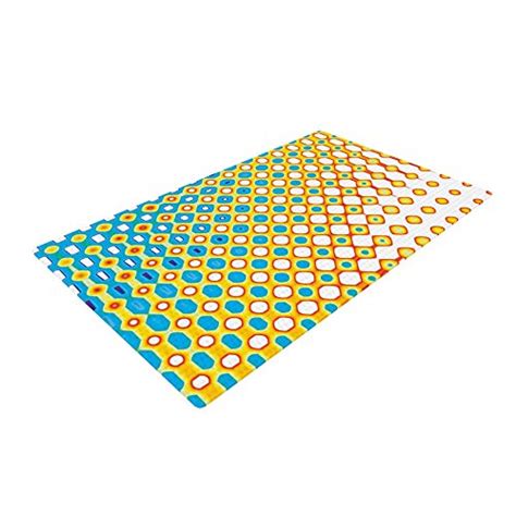Buy KESS InHouse DR1006ADR02 Dawid Roc "Psychedelic Art" Yellow Blue ...