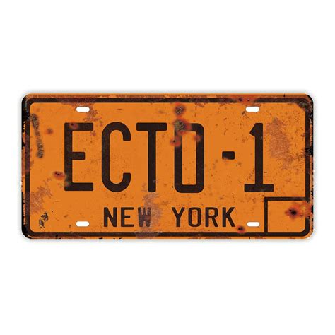 Ghostbusters License Plate Memorabilia, Embossed Replica, Movie Prop ...