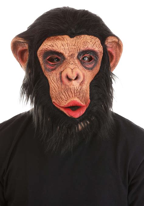 Realistic Chimpanzee Costume Mask | Monkey costumes, Monkey mask ...