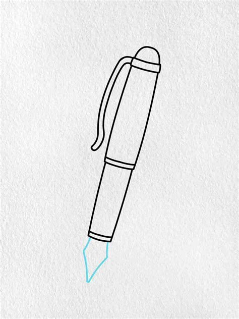 How to Draw a Fountain Pen - HelloArtsy