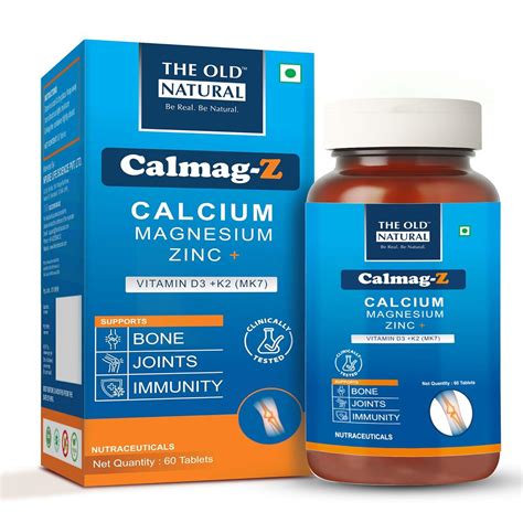 The Old Natural Calmag-Z Calcium Magnesium Zinc Tablets with Vitamin D3 ...