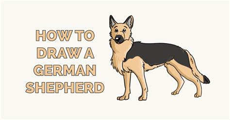 How to Draw a German Shepherd - Really Easy Drawing Tutorial