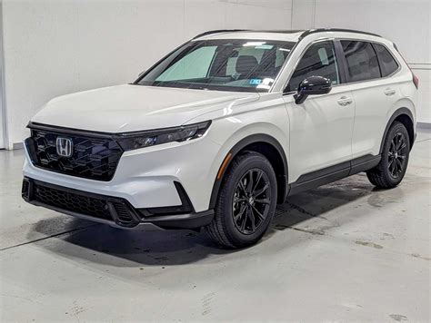 New 2024 Honda CR-V HYBRID AWD SPORT-L in Platinum White Pearl | Greensburg | #H10498