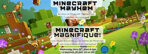 Minecraft Mayhem/Minecraft Magnifique!, 1 Market Square, Saint John, NB ...