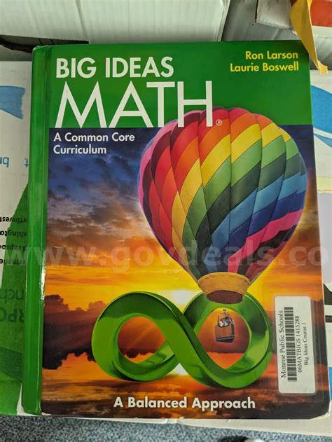 Big Ideas Math Books Common Core Student Edition-Green | AllSurplus