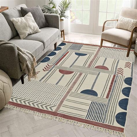 PREMIER - BLOCK PRINTED COTTON RUG – Art Avenue