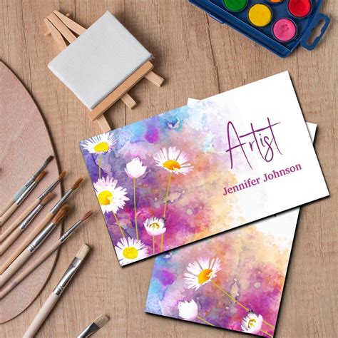 Artist Business Card Design 的图像结果