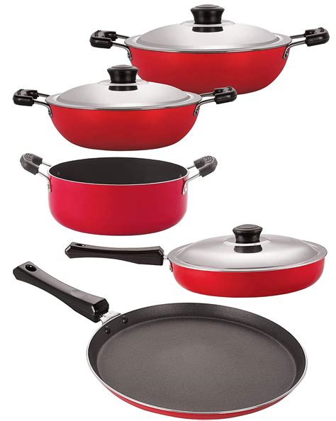 Buy Nirlon Non-Stick 5 Piece PFOA Free Cooking Essential Combo Offer ...
