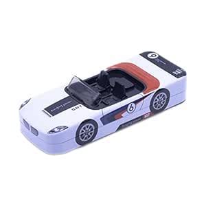 SKI Car Pencil Box with Wheels - Cabriolet Metal Car Art (White ...