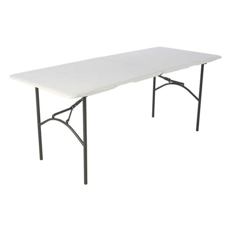 Buy Lifetime 6 Ft Fold-In-Half Table, Rectangle, Residential, White ...