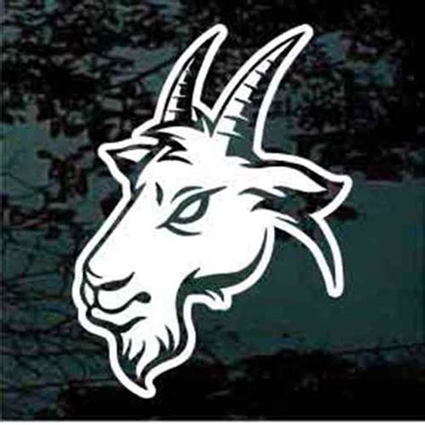 Angry Billy Goat Head Decals & Car Window Stickers | Decal Junky