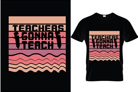 TEACHER T-Shirt Design. Graphic by Central_House24/7 · Creative Fabrica