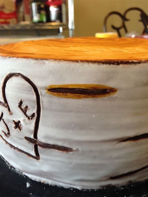 Image result for Birch Tree Cake Tutorial