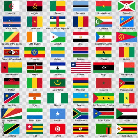 Africa All Countries Flags 的图像结果