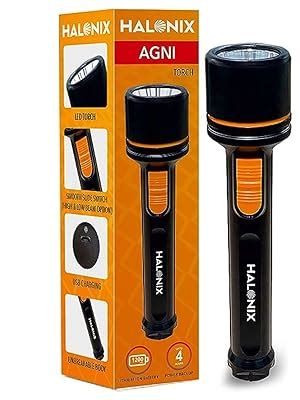 Halonix Plastic 3W Add-On Agni Rechargeable Emergency LED Torch with ...