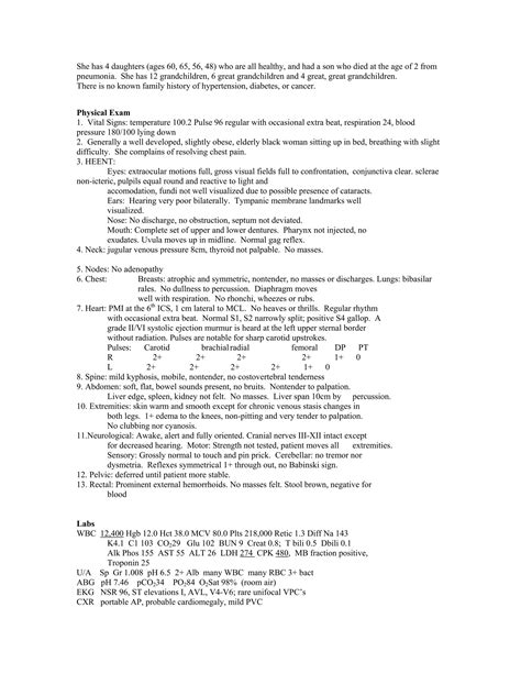 SampleWriteUp.pdf history and physical examination | PDF
