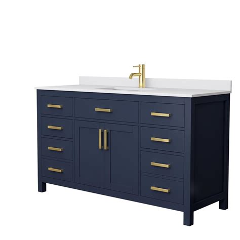 Wyndham Collection Beckett 60 in. W x 22 in. D Single Vanity in Dark ...