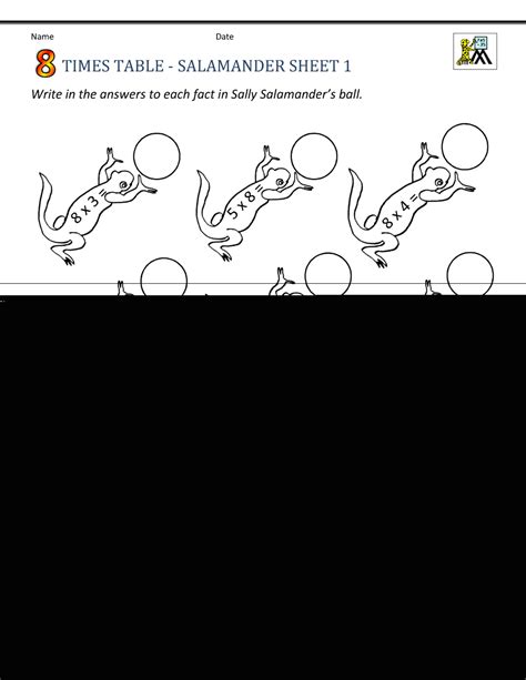 8 Times Table Worksheet 的图像结果