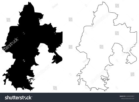 Tula City Russian Federation Russia Map Stock Vector (Royalty Free ...