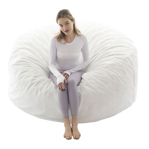 6FT,Big Bean Bag Chairs for Adults，Bean Bag Chair with Filler，Memory ...