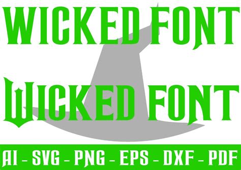 Descarga instantánea de 2 fuentes de la película musical Wicked SVG y ...