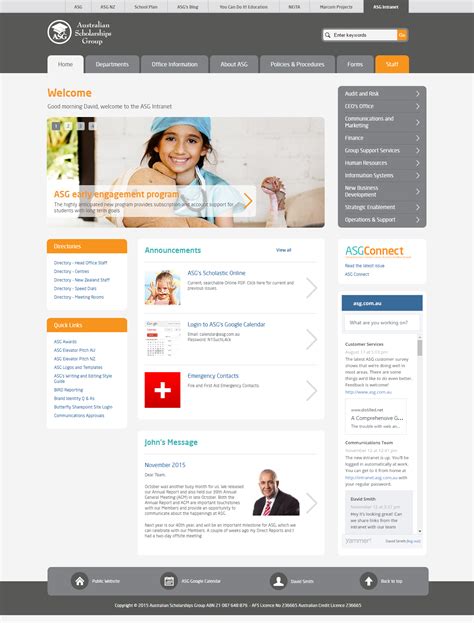 Australian Scholarships Group Intranet | Portfolio | DDSN Interactive ...