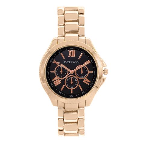 Joker & Witch Rose gold Watch & Jewellery Gift Set For Women Online