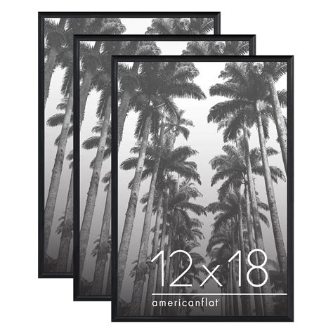 Mainstays 12x18 Front Loading Picture Frames, Black, Set of 3 - Walmart.com