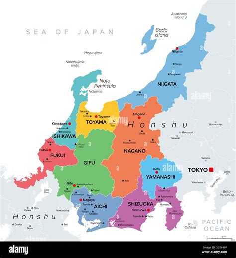 Map Of Central Japan