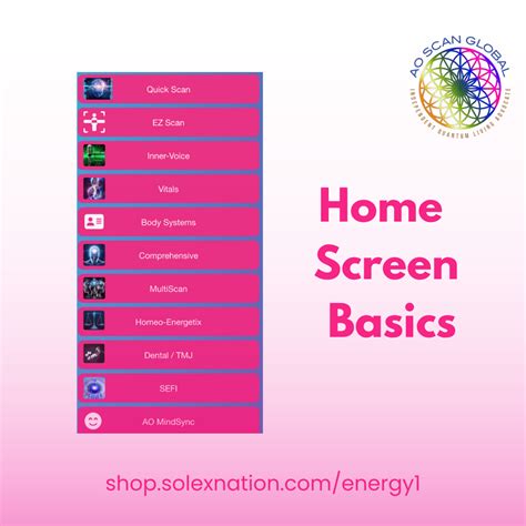 AO Scan: Home Page Basics - AO Scan Global